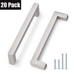 Probrico 20PACK Brushed Nickel Square Handles Kitchen Cabinet Pulls Drawer. Fixed Price $46.19.