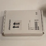 New Ikea J Rnsparv Black Matte Metal Screw-on Furniture Handles 141MM 2-PACK. Fixed Price $9.99.