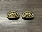 2 Kbc Belwith Babcock Mcm Hollywood Regency Brass Cup Pull Cabinet Drawer (6. Fixed Price $15.00.