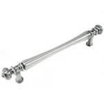 Mng Hardware 8" Center, Oversize Vanilla Finial Pull, Satin Antique Nickel. Fixed Price $80.00.