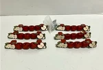 Vtg Vickilane Red Apple Drawer Pulls Handles Set Of 6 Farmhouse Cottage Decor. Fixed Price $19.99.