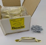 Box Of 50 - 5" Cabinet Drawer Pull Handle 3" Ctc Zinc Die Cast Polished Brass. Fixed Price $42.17.