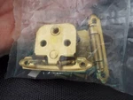 Pair Of Amerock BP3429-3 Polished Brass Face Mount Self-closing Hinges. Fixed Price $6.29.