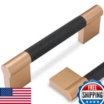 Povefonk 10PK 3-3/4" Black/copper Knurled Kitchen Cabinet Drawer Pull Handles. Fixed Price $77.45.