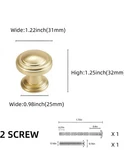 Povefonk 30 Pack Brushed Brass Kitchen Cabinet Gold Drawer Knobs.... Fixed Price $65.00.