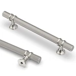 Asidrama 10PK 5" (128MM) Knurled Brushed Satin Nickel Cabinet Pulls Handles. Fixed Price $96.24.