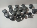 18 Antique Pewter Style Cabinet Knob Aged Silver Round Kitchen Drawer Door Pull. Fixed Price $55.00.