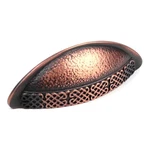 Century Highlander 29253-WCU Weathered Copper 3" 3-3/4"CC Drawer Cup Pull. Fixed Price $6.18.