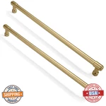 Cabdm Pack 12" Cabinet Handles - Brushed Gold & Satin Brass Drawer Pulls. Fixed Price $49.07.