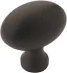 Amerock Vaile 1-3/8 Inch Oval Cabinet Knob Black Pack Of 10. Fixed Price $19.97.