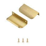 Satanga Edge Finger For Cabinets Kitchen Concealed Drawer Pulls Gold. Fixed Price $19.01.