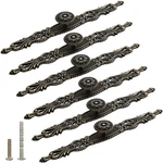 Esreake 6PCS Antique Bronze Cabinet Pulls With PLATE,10.1" Long Vintage Zinc .... Fixed Price $30.34.