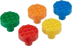 Set Of 5 Build-on Brick Knobs Assorted. Fixed Price $23.99.