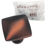 12 Pack Allen + Roth Designer Bronze Gilt Square 3/8" Knob 40907. Fixed Price $42.95.