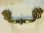Art Deco (chippendale Canada) Brass Drawer Pull Dresser Cabinet Handle. Fixed Price $7.95.