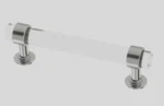 5 Franklin Brass P44308-CHC-B, 3"-CC Francisco Clear Acrylic/chrome Pull, Screws. Fixed Price $11.85.