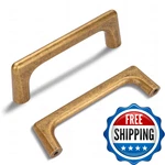 Lardmon 20 Pack Antique Brass Modern Cabinet Pulls 3.75 INCH(96MM) Hole Center. Fixed Price $49.86.
