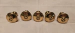 Set Of Solid Brass Colonial Style Door Drawer Cabinet Round Knob Pulls 1.25". Fixed Price $21.25.