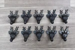 Iron Door Knobs Cast Cabinet Deer Drawer Handles Pull Rustic Hardware 10PCS. Fixed Price $52.64.