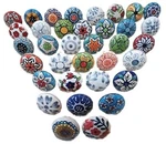 Jgarts 20 Mix Vintage Look Flower Ceramic Knobs Door Handle Multicolor. Fixed Price $27.94.