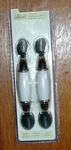 New, Allison By Rubbermaid,cabinet Pulls, White W/chrome, Hardware, One Pair. Fixed Price $6.95.