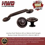 Knob Handle Pull Kitchen Bath Cabinet Hardware Furniture Brushed Bronze Classic. Fixed Price $5.99.