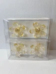 New Pottery Barn Kids Yellow Crystal Flower Drawer Knobs Set Of 4 Nos Retired. Fixed Price $39.81.