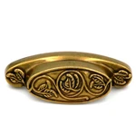 Lancaster Hand Polished Brass 3"CC Hickory Touch Of Spring P7308-LP Cup Pull. Fixed Price $5.99.