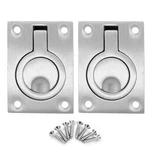 Jersvimc 2PCS Marine Boat Ring Hatch Pull Handle, Flush Small Size, Silver. Fixed Price $14.05.