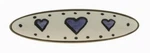3" Blue Hearts White Ceramic Insert Pull Satin Nickel. Fixed Price $10.23.
