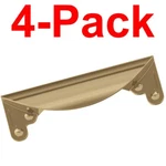 Amerock 4-PACK Inspirations 4-1/4 Inch Long Cabinet Finger Pull Champagne Bronze. Fixed Price $8.57.