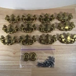 Lot Of 12 Vintage 1985 Ilco Unican, Inc. Canada Brass Drawer Pull 3.5" # 2522. Fixed Price $65.00.