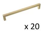 *2 10-PACKS* Gliderite 7-9/16 In. Satin Gold Solid Square Slim Bar Pulls = 20. Fixed Price $46.99.