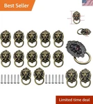 Sturdy Lion Head Pulls - Antique Bronze Knobs For Dressers & Cabinets. Fixed Price $25.99.