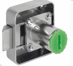 Hafele 232.37.625 Spring Bolt Lock 25MM Backset Nickel Zinc Cabinet. Fixed Price $39.93.