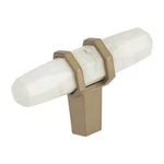Lot Of 10 Amerock BP36647 Gold/white Carrione 2-1/2" Bar Cabinet Knob. Fixed Price $125.00.