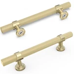 Komotia 10 Pack 3-3/4 Inch Cabinet Pulls Knurled Brushed Gold Kitchen. Fixed Price $57.43.