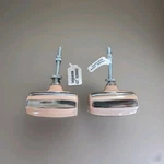 2 Anthropologie Hardware Knob Pulls Ceramic Cylinder Stripe Glaze Cabinet Drawer. Fixed Price $19.99.