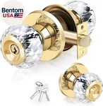 Crystal Door Knobs With And Keys Privacy Lock, Luxurious Diamond Class. Fixed Price $61.57.
