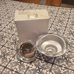 Stainless Steel Sink Basket Strainer Fits Kohler 3.5 In. To 4 New Box. Fixed Price $11.60.