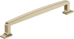 Westerly 7-9/16 Inch (192MM) Center-to-center Golden Champagne Cabinet Pull, BP5. Fixed Price $33.99.
