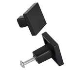 Uimoso 10 Pack Square Black Zinc Alloy Cabinet Knobs For Drawers And Kitchens. Fixed Price $18.99.