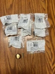8 Amerock BP3467-AE Knobs With Screws Brass 1" Dia. Fixed Price $15.00.