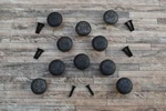 10P Vtg Cast Iron Eastlake Flower Drawer Cabinet Door Pulls Knob Handle Farm Dec. Fixed Price $54.05.