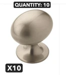 10-PACK Lot Amerock Allison Oval BP53018-G10 Satin Nickel Cabinet Knob. Fixed Price $20.96.
