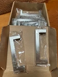 Joy Decor 8 Pack 4" Square Cabinet Handles Brushed Nickel 3.75 Center Holes. Fixed Price $19.99.