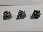 3 Anne Home "fruits Of Nature" Grape Cabinet Knobs W/screws Great Shape Used. Fixed Price $37.99.