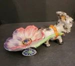 Vintage Donkey Pulls Wagon Made Italy Ceramic (AO-15-M-3). Fixed Price $17.97.