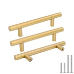 Goldenwarm 10PCS Cabinet Bar Handles Brushed Brass Dresser Drawer Pulls 3-3/4.... Fixed Price $37.31.