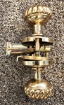 Vintage Omnia Solid Polished Brass Door Knob Set. Fixed Price $49.00.